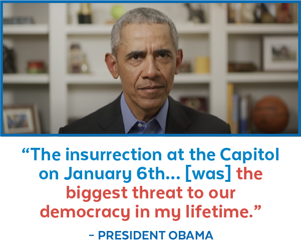 Obama: 'The insurrection... [was] the biggest threat'