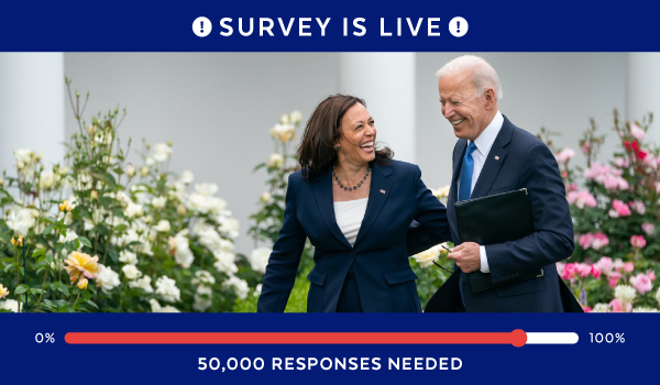 Survey is live -- 50,000 responses needed