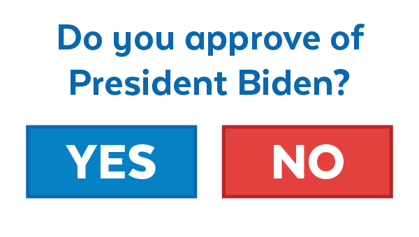 Do you approve of President Biden? YES NO