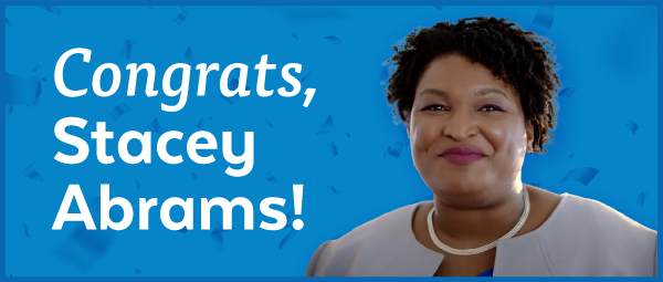 Congrats, Stacey Abrams!