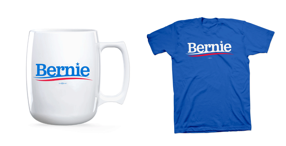 Bernie mug and t-shirt