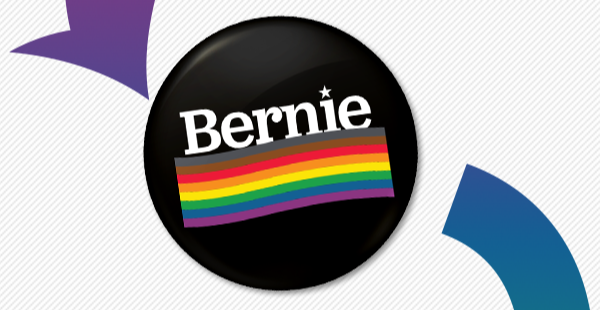 Bernie Pride button