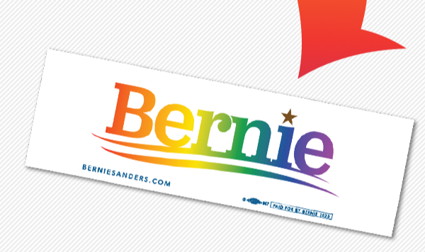 Bernie Pride sticker