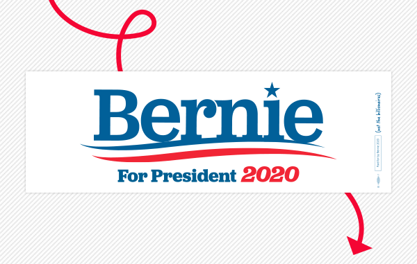 Bernie 2020 sticker