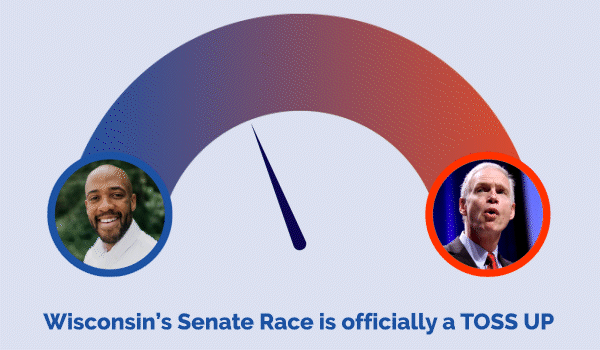 Wisconsin's Senate Race is officially a toss up