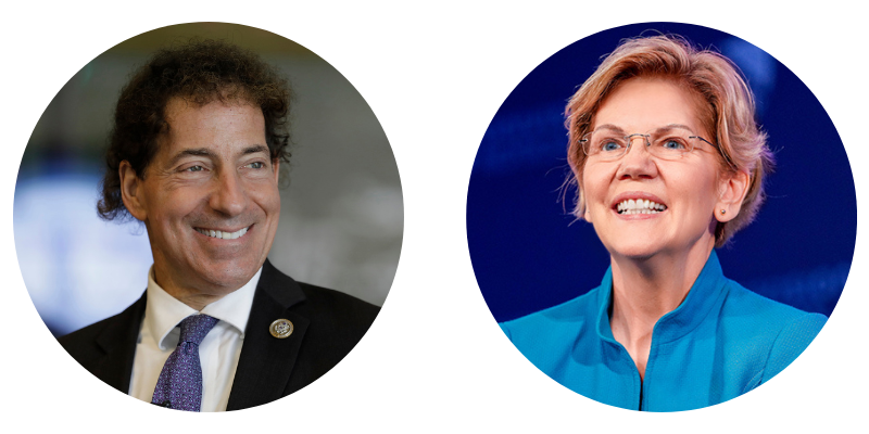 Jamie Raskin and Elizabeth Warren