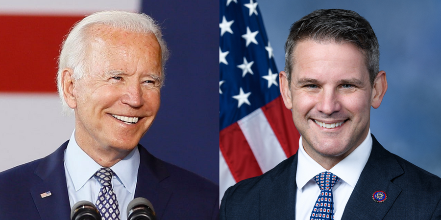 President Biden and Adam Kinzinger