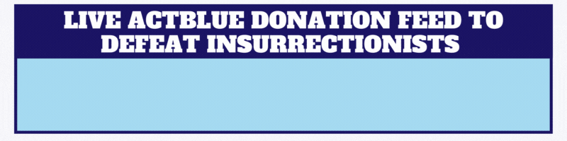 Live ActBlue feed to defeat insurrectionists