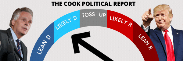 The Cook Political Report: The race has shifted from Likely Democrat to Toss up