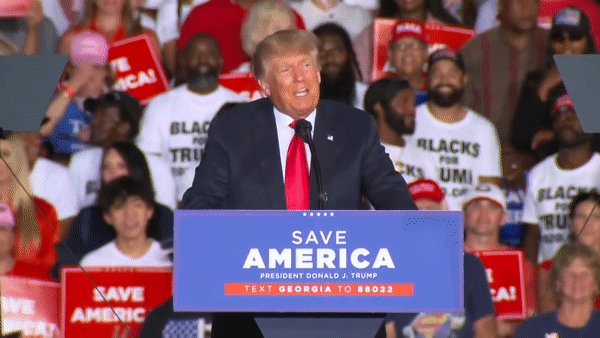 Donald Trump at rally