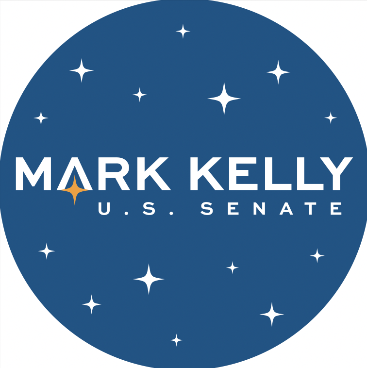 A photo of the ORIGINAL Mark Kelly for Senate sticker.