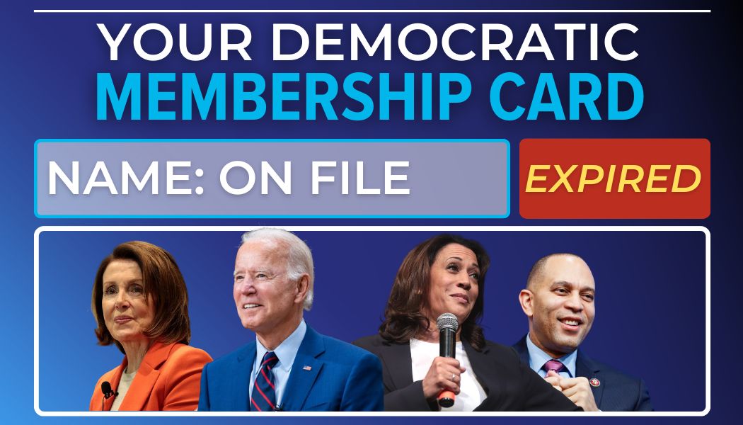 Democratic Supporter Membership Card