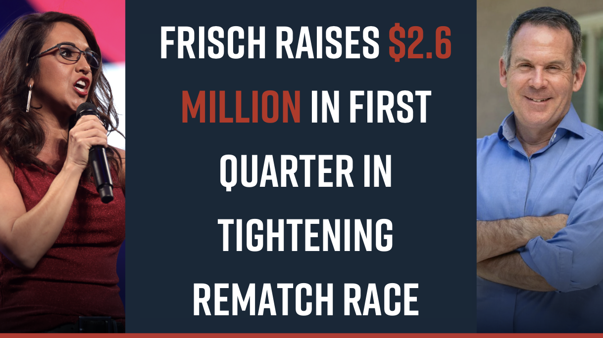 Frisch Raises $2.6 Million in First Quarter in Tightening Rematch Race