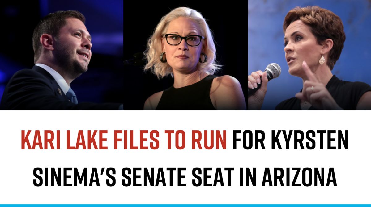 Kari Lake Files to Run for Kyrsten Sinema's Senate Seat in Arizona”