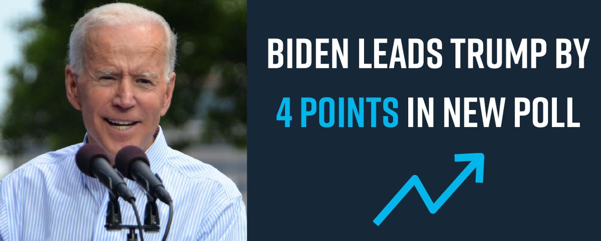 Biden Leads Trump by 4 Points in New Poll