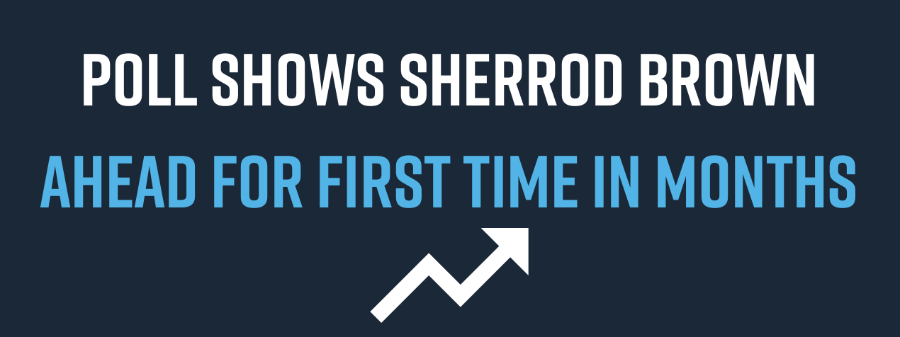 New Poll Shows Sherrod Brown Ahead for First Time in Months