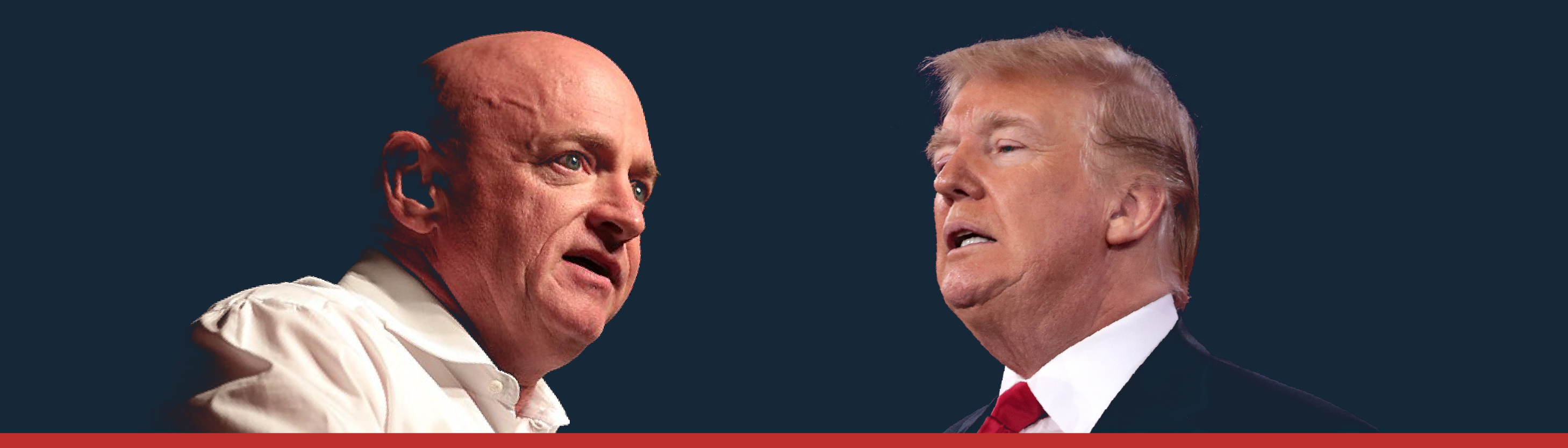 Image of Mark Kelly, Donald Trump