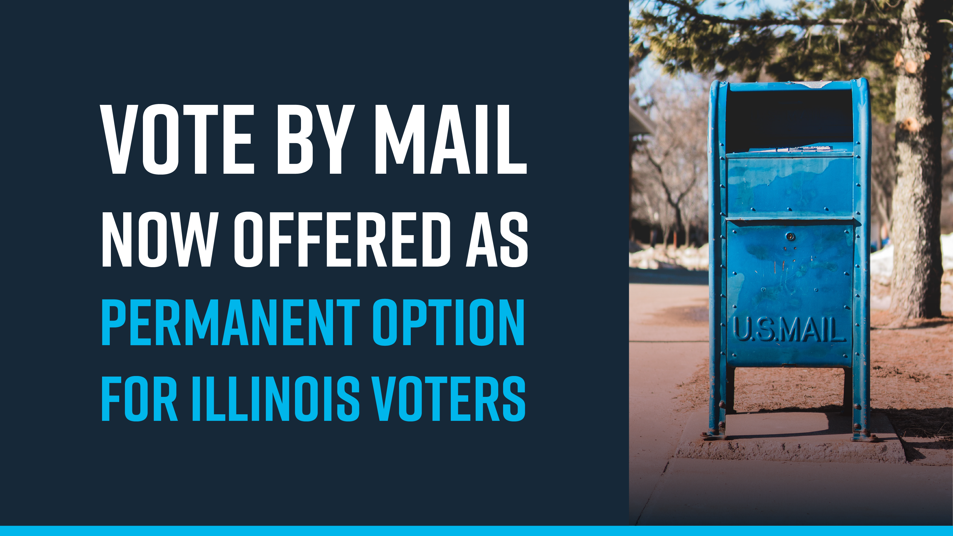 Vote by mail now offered as permanent option for Illinois voters