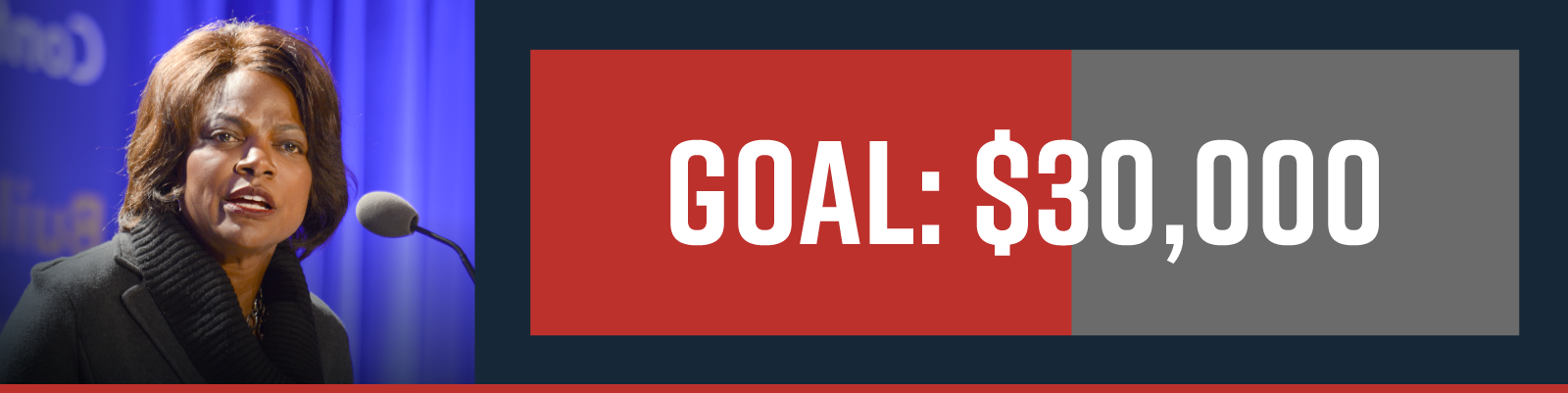 Falling behind on $30,000 goal
