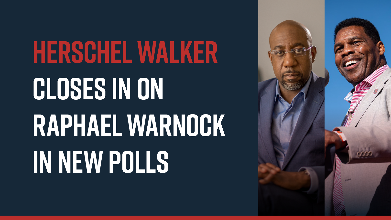 Herschel Walker Closes in on Raphael Warnock in New Polls Herschel Walker Closes in on Raphael Warnock in New Polls