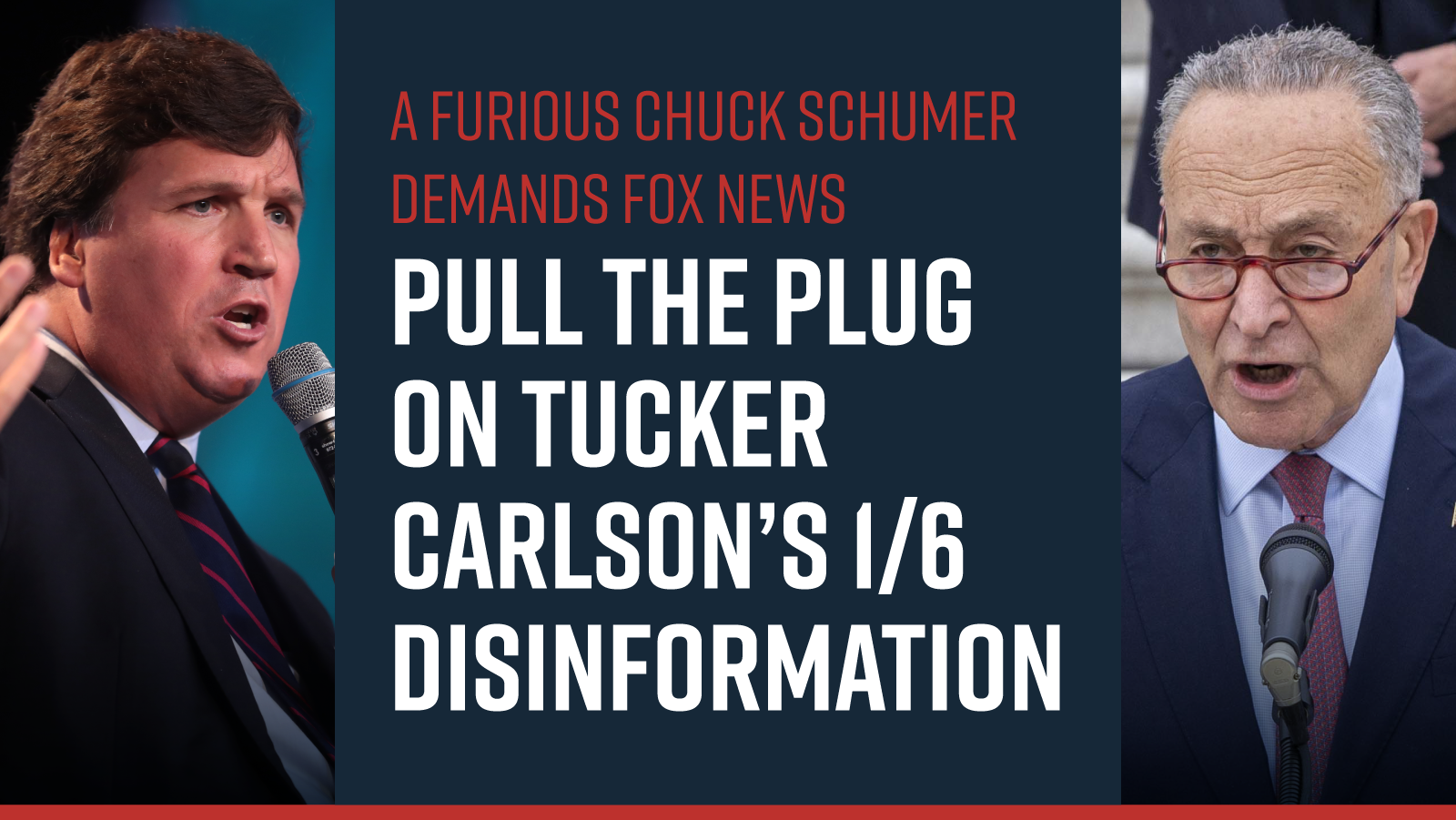 Schumer Demands Fox News Pull the Plug on Tucker Carlson