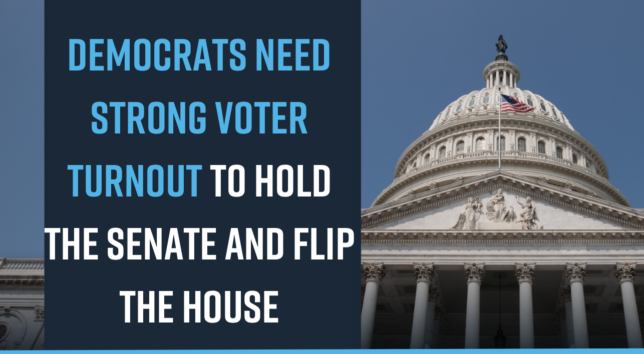 Democrats Need Strong Voter Turnout to Hold the Senate and Flip the House