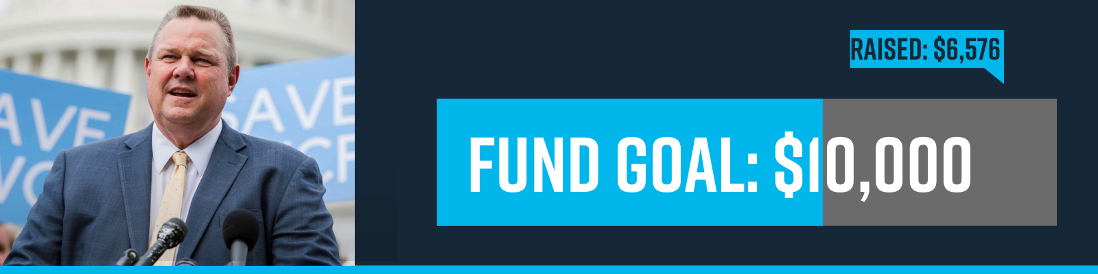 $6,576 left to raise of $10,000