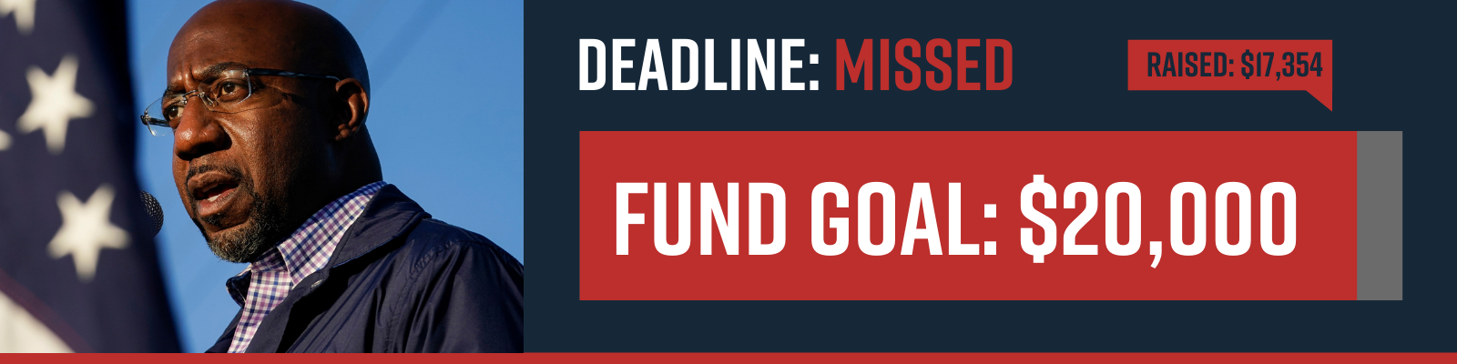 $20,000 GOAL | DEADLINE MISSED