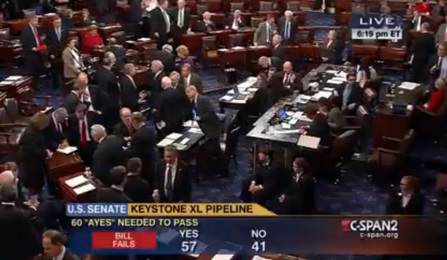 Keystone XL BILL FAILS
