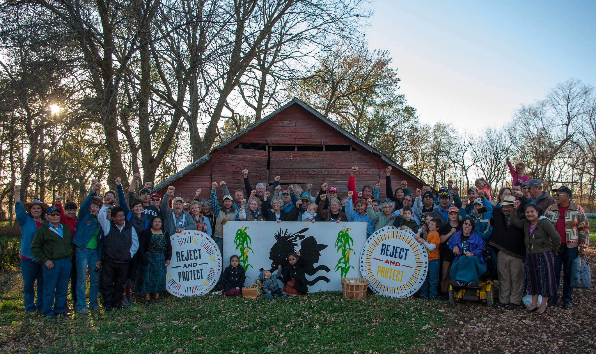Cowboy Indian Alliance harvests sacred Ponca corn
