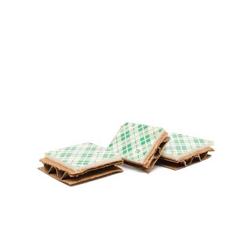 Cardboard w/Double Sided Tape / 3/4" x 1"