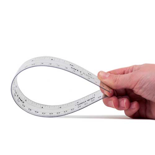 Ruler flexible plastic 12in / 30cm