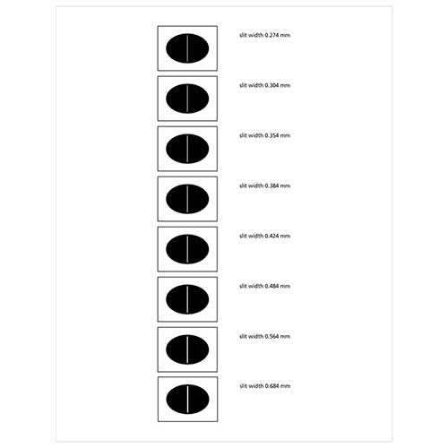 Single/Double Slit Diffraction Grating Trans
