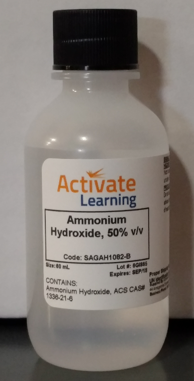 Ammonium Hydroxide, 50%, 60mL