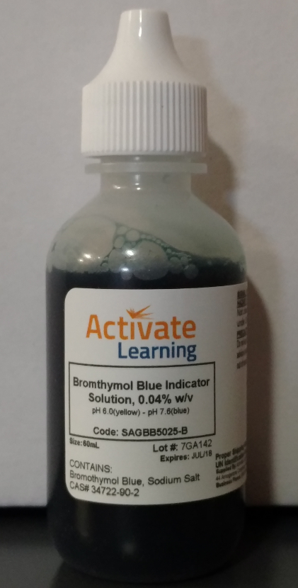 Bromothymol Blue Indicator Solution, 60mL