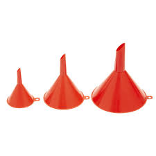 Plastic funnel, 3 pc