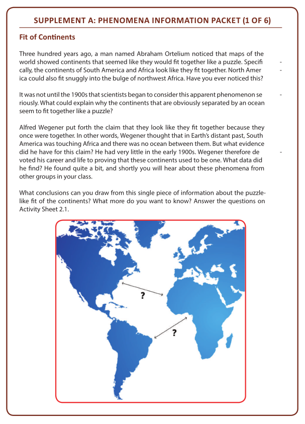 Phenomena Information packet