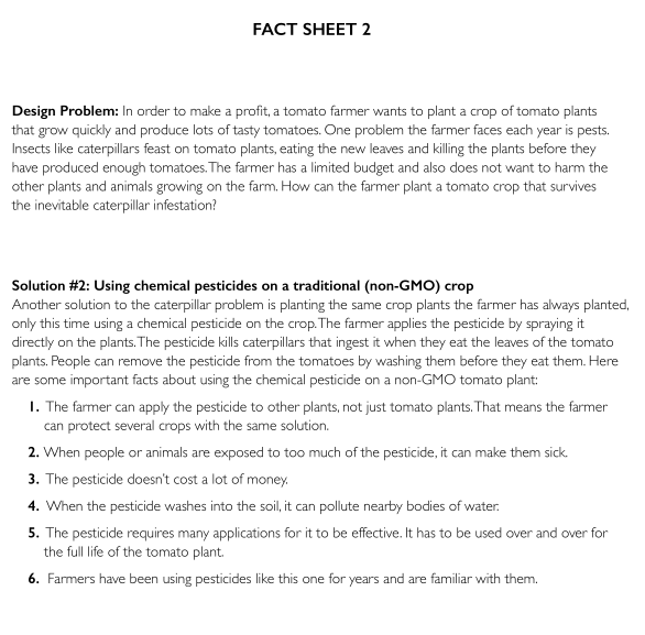 Fact Sheet, non-GMO, 16/pk