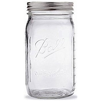 Jar, Glass, Canning, Widemouth, 32oz, with Lid