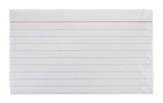 Ruled Index Cards, 3x5", 100/pk