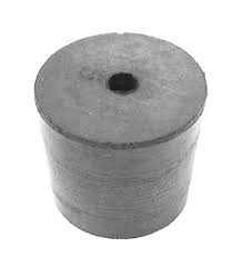 Rubber Stopper, with Hole, for 250mL Flask