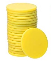 Yellow Chip, 1" Diameter