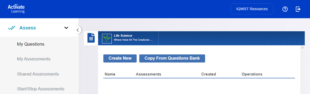 teacher menu options