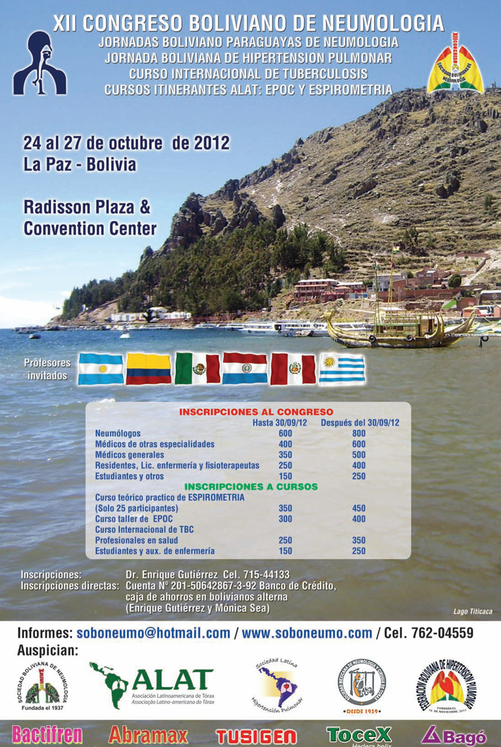 afiche congresobolivia2012 set2012