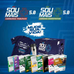 Estudar para concursos está mais fácil! Conheça o novo curso do AlfaCon, o Sou+ 5.0, que está cheio de novidades para lhe ajudar a encurtar o seu caminho rumo à aprovação!