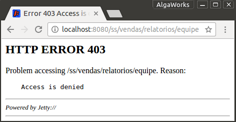 Erro 403
