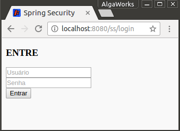 Pagina de login