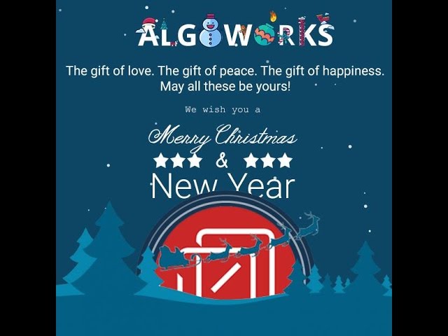 Algoworks Wishes You A Jolly Christmas And A Wonderful New Year!