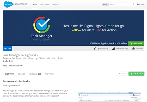 Task Management App on Salesforce AppExchange | salesforce appexchange development