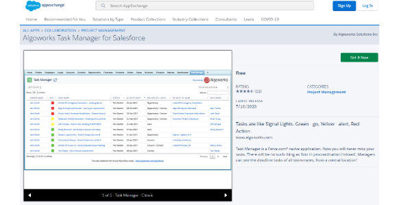 Task Management App on Salesforce AppExchange | salesforce appexchange app development in USA, Canada & India 2020